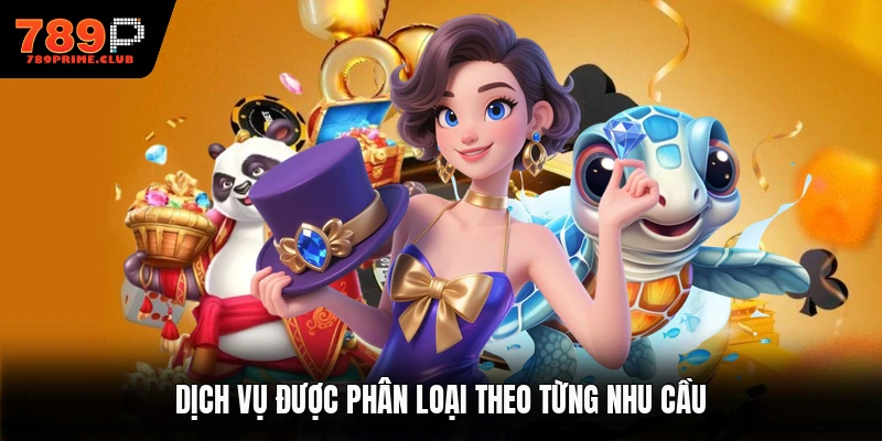 Dịch vụ được phân loại theo từng nhu cầu